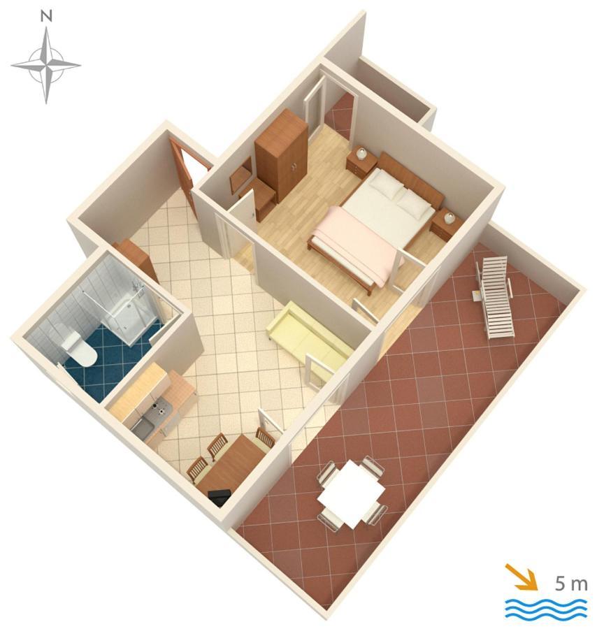 Apartment Mandre 4093B Bagian luar foto